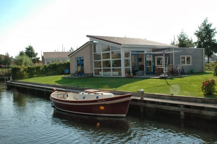 skrivebord Lår Eller Bungalow am Wasser, 5 Pers, Hunde umsonst. - Urlaub mit Hund Workum,  Friesland, Niederlande, Südwest Friesland [TIPP]