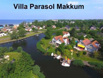 Villa Parasol Makkum mit Strand, Steg & Stil