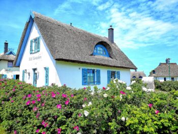 Reethaus am Meer Kliff Königshörn Sauna Kamin